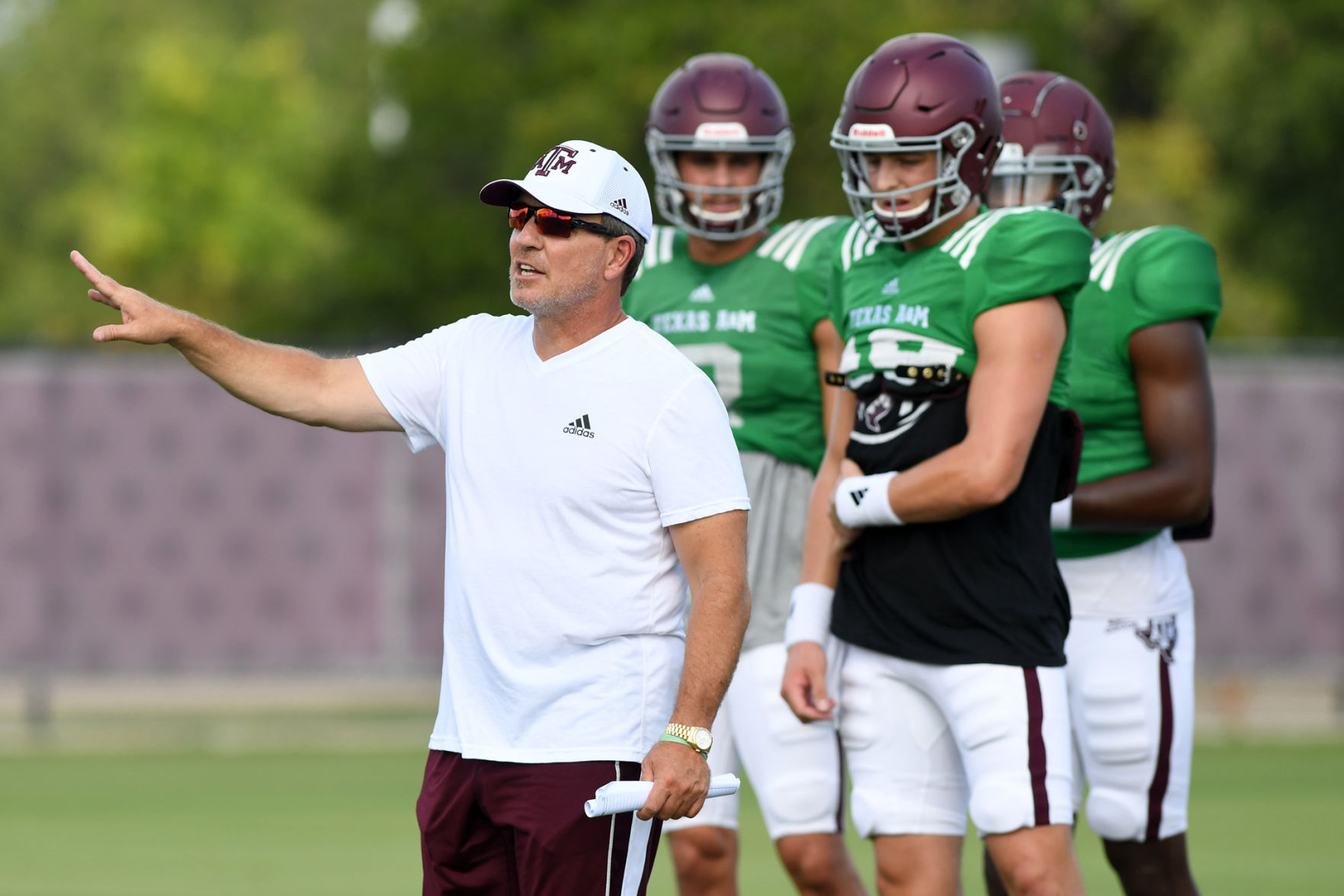 Aggie football practice